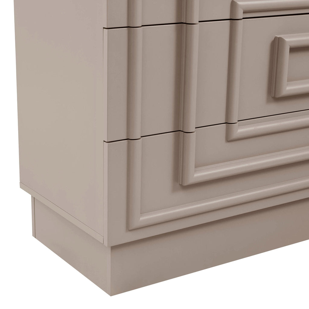 Harlow 6 Drawer Chest - Taupe - DUSK