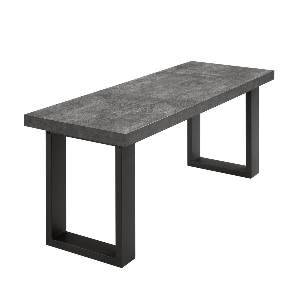 Harper Dining Bench - Stone/Black - DUSK