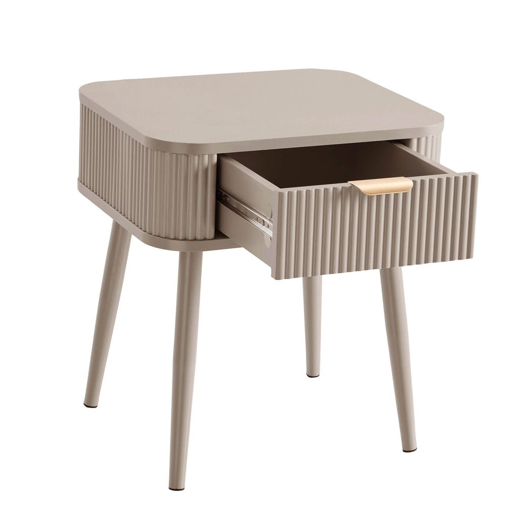 Hattie 1 Drawer Nightstand - Taupe - DUSK