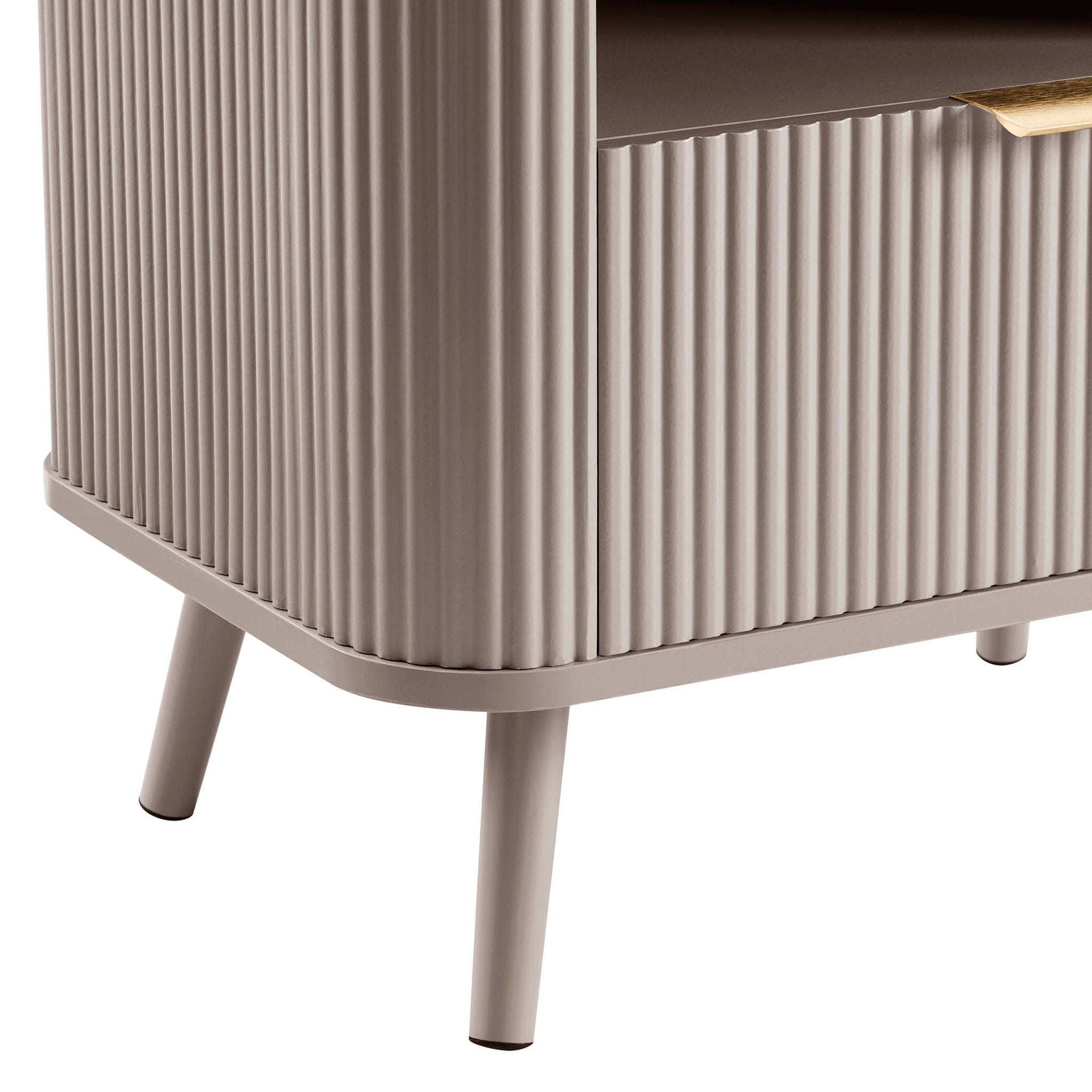 Hattie 1 Drawer Nightstand - Taupe - DUSK