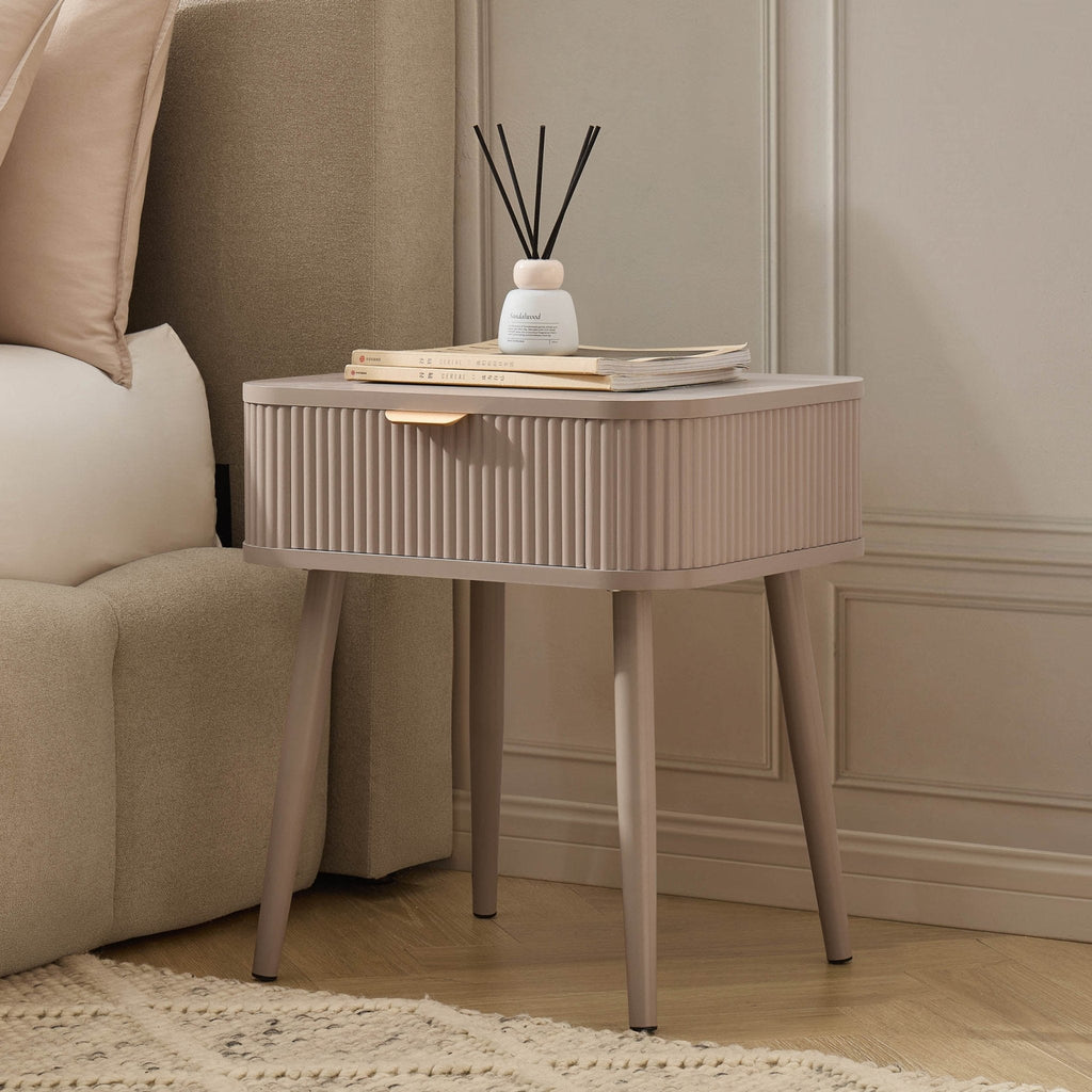 Hattie 1 Drawer Nightstand - Taupe - DUSK