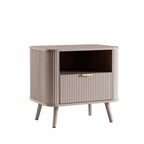 Hattie 1 Drawer Nightstand - Taupe - DUSK