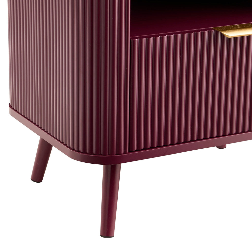 Hattie 1 Drawer Nightstand - Tawny Port - DUSK