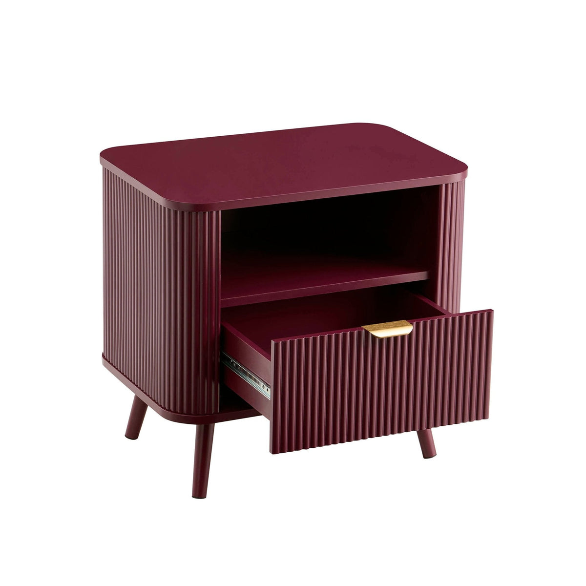 Hattie 1 Drawer Nightstand - Tawny Port - DUSK