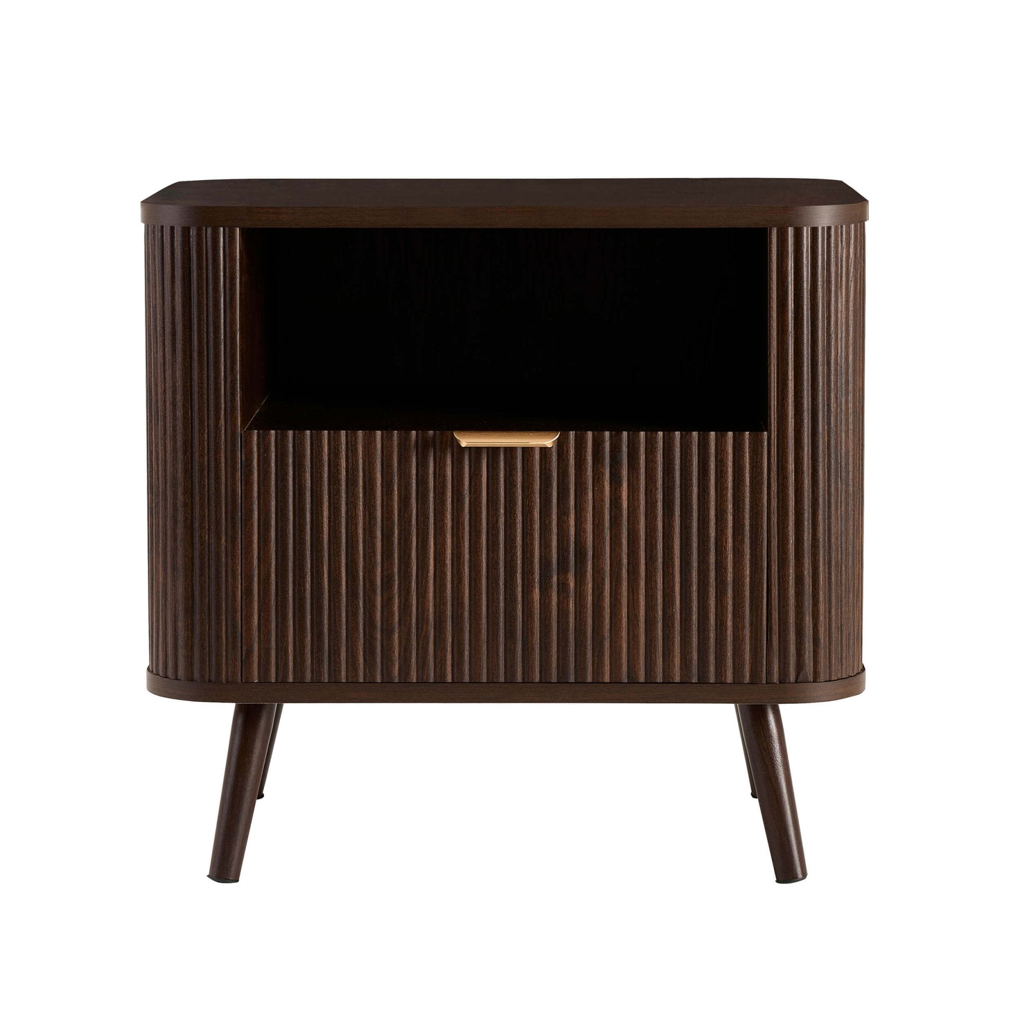 Hattie 1 Drawer Nightstand - Walnut - DUSK