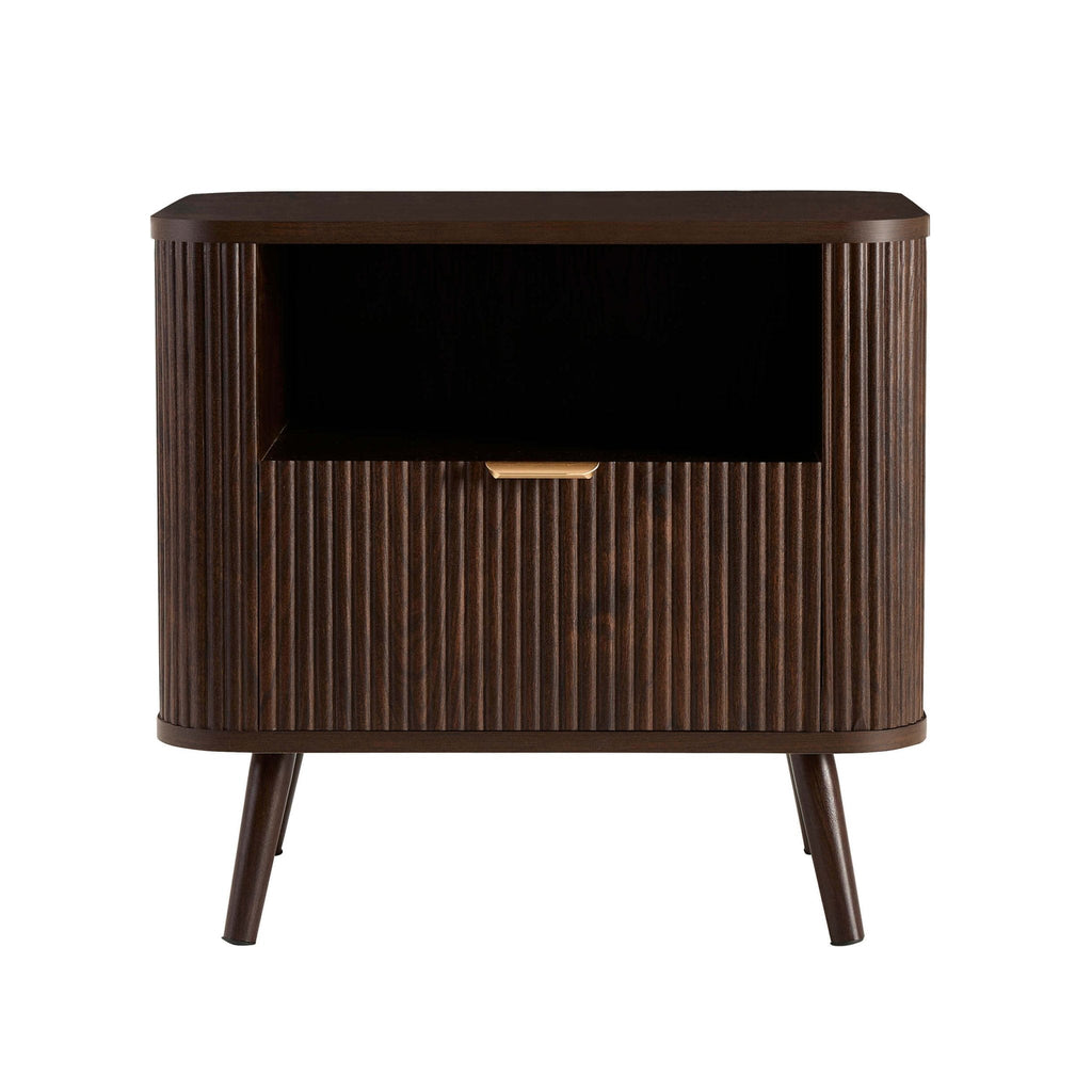Hattie 1 Drawer Nightstand - Walnut - DUSK