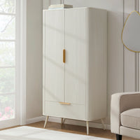 Hattie 2 Door Wardrobe - Warm White - DUSK