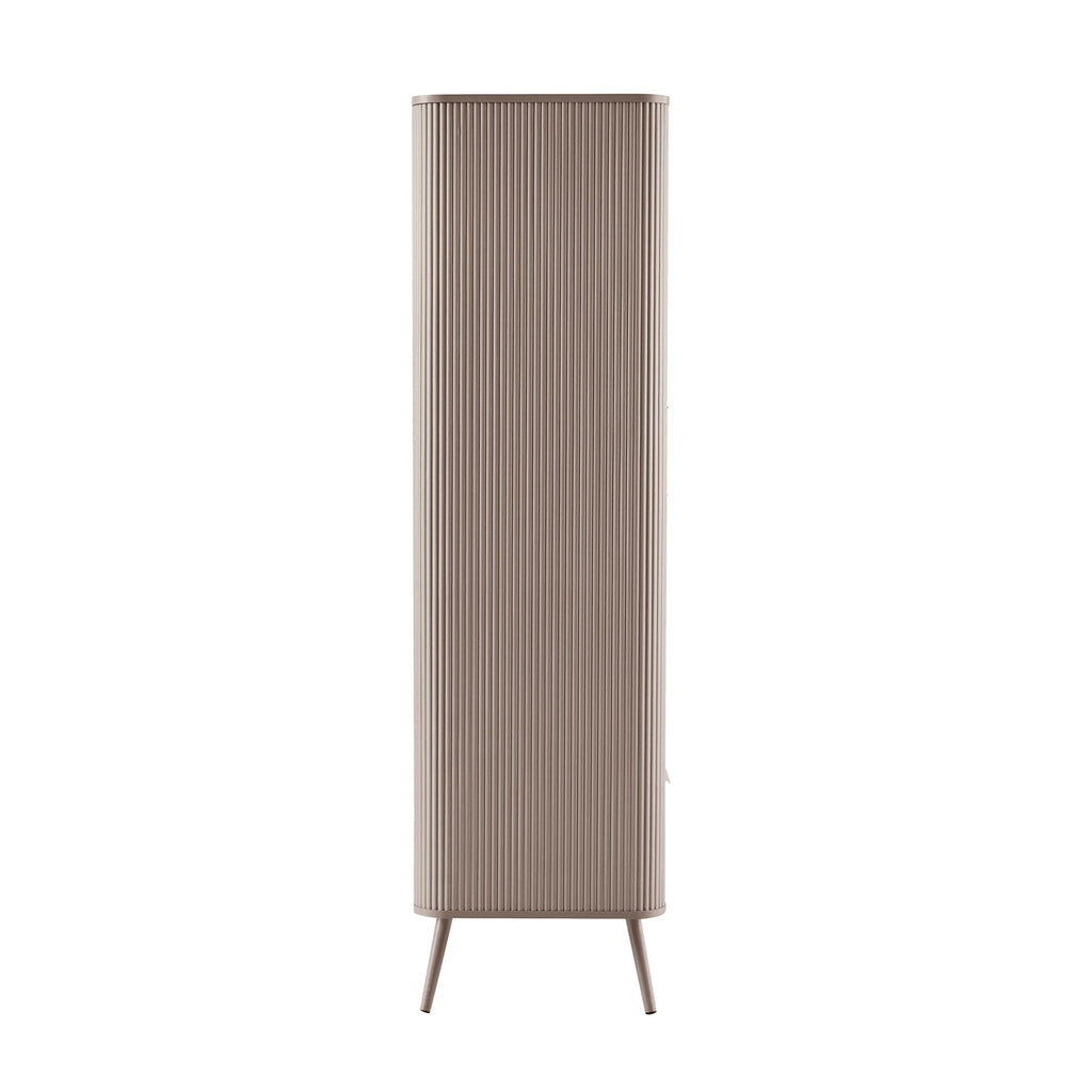 Hattie 2 Door Wardrobe with Drawer - Taupe - DUSK