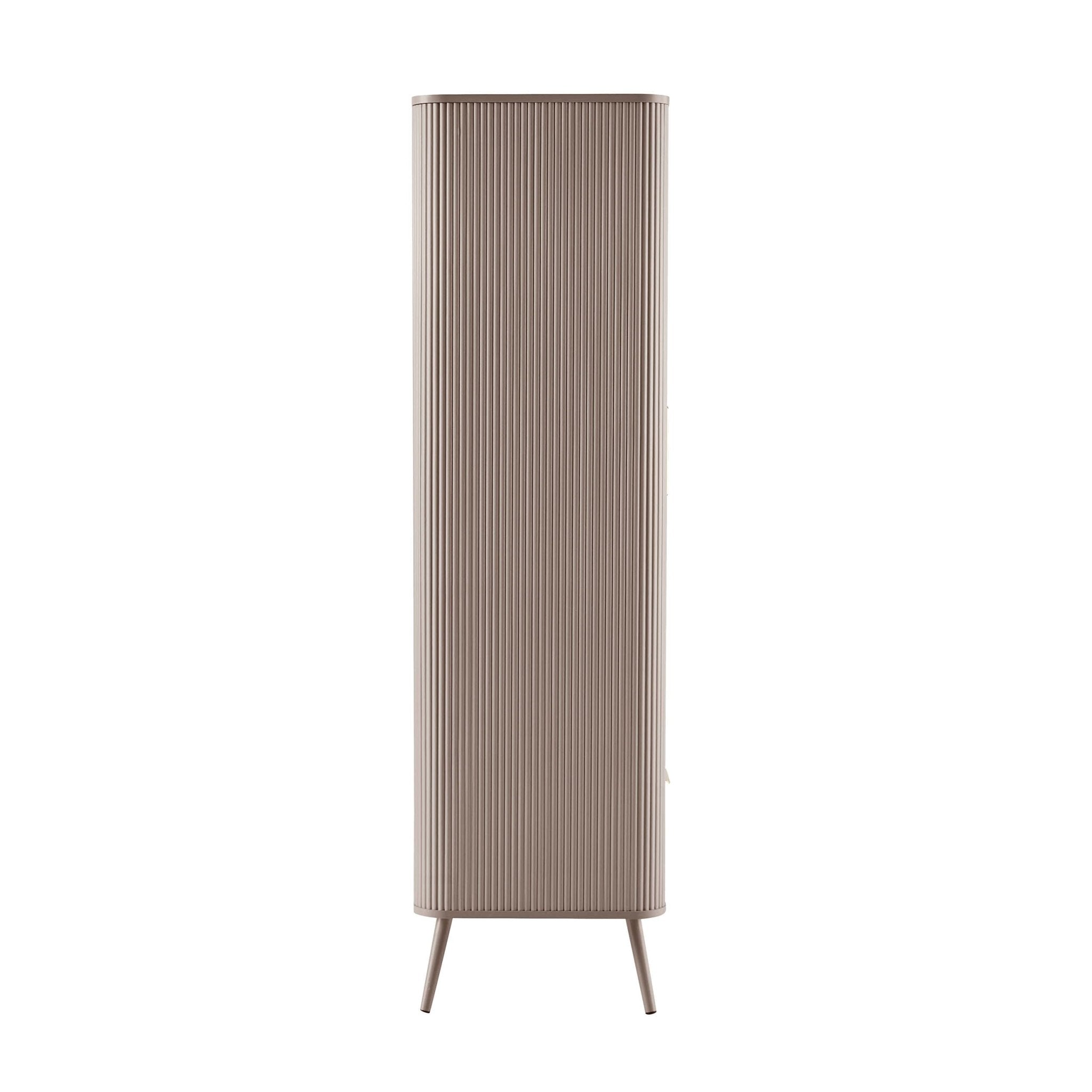 Hattie 2 Door Wardrobe with Drawer - Taupe - DUSK