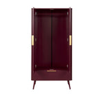 Hattie 2 Door Wardrobe with Drawer - Tawny Port - DUSK
