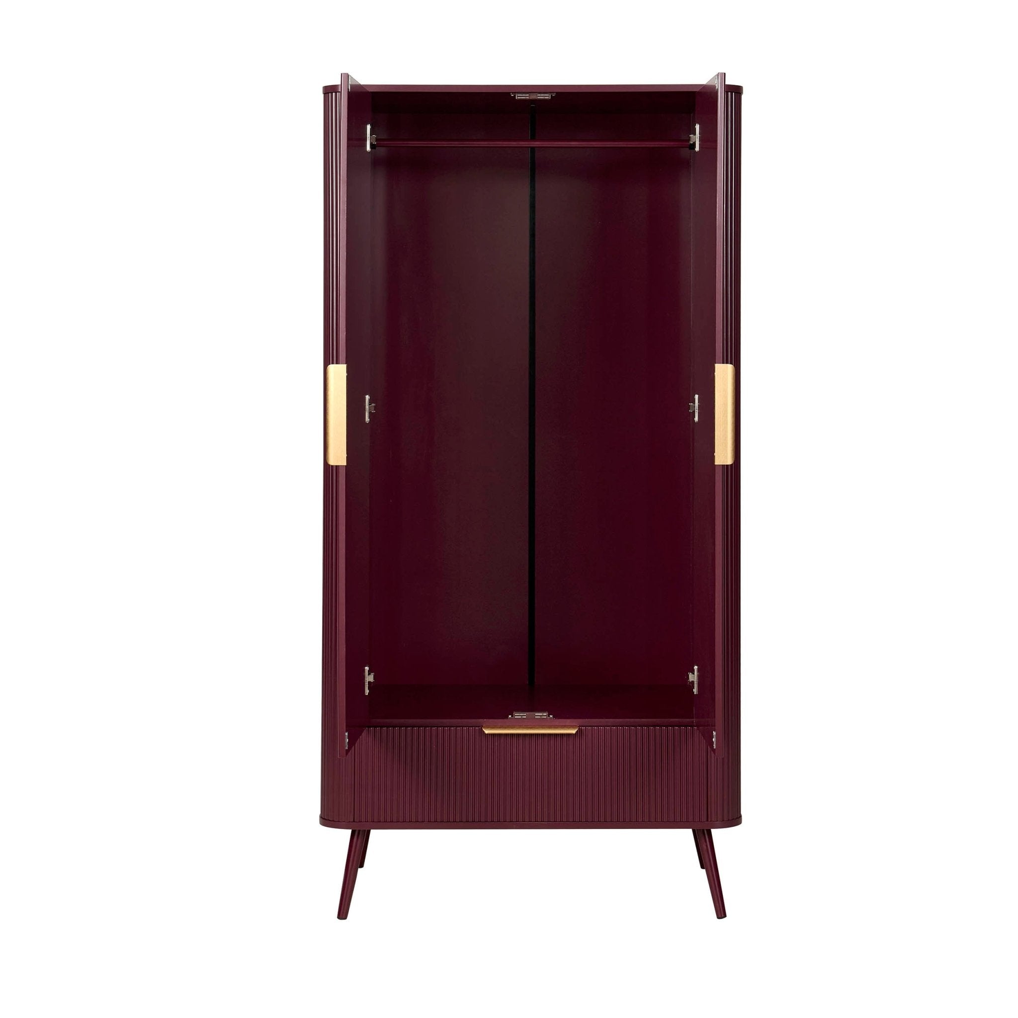 Hattie 2 Door Wardrobe with Drawer - Tawny Port - DUSK