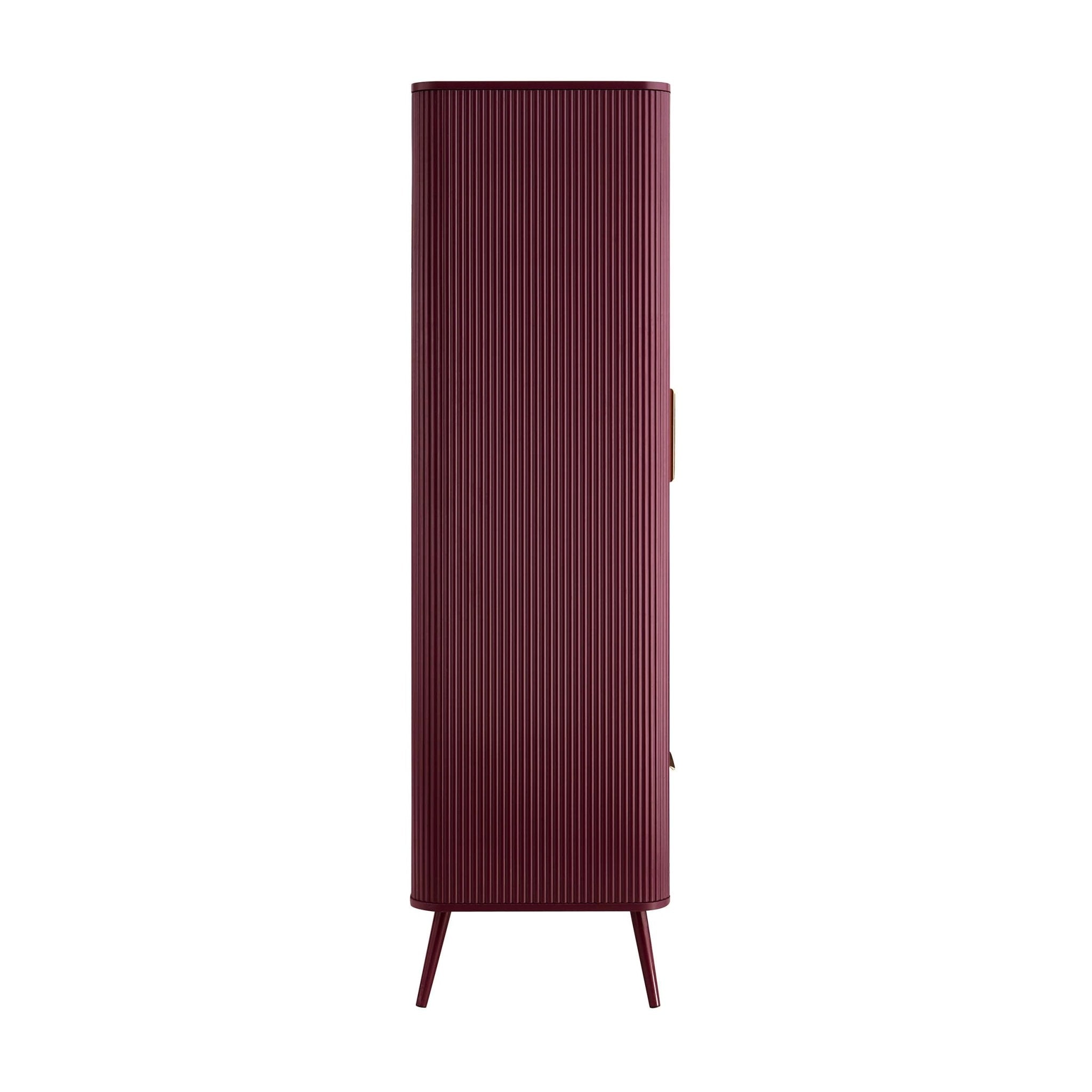 Hattie 2 Door Wardrobe with Drawer - Tawny Port - DUSK