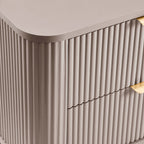 Hattie 2 Drawer Bedside Table - Taupe - DUSK