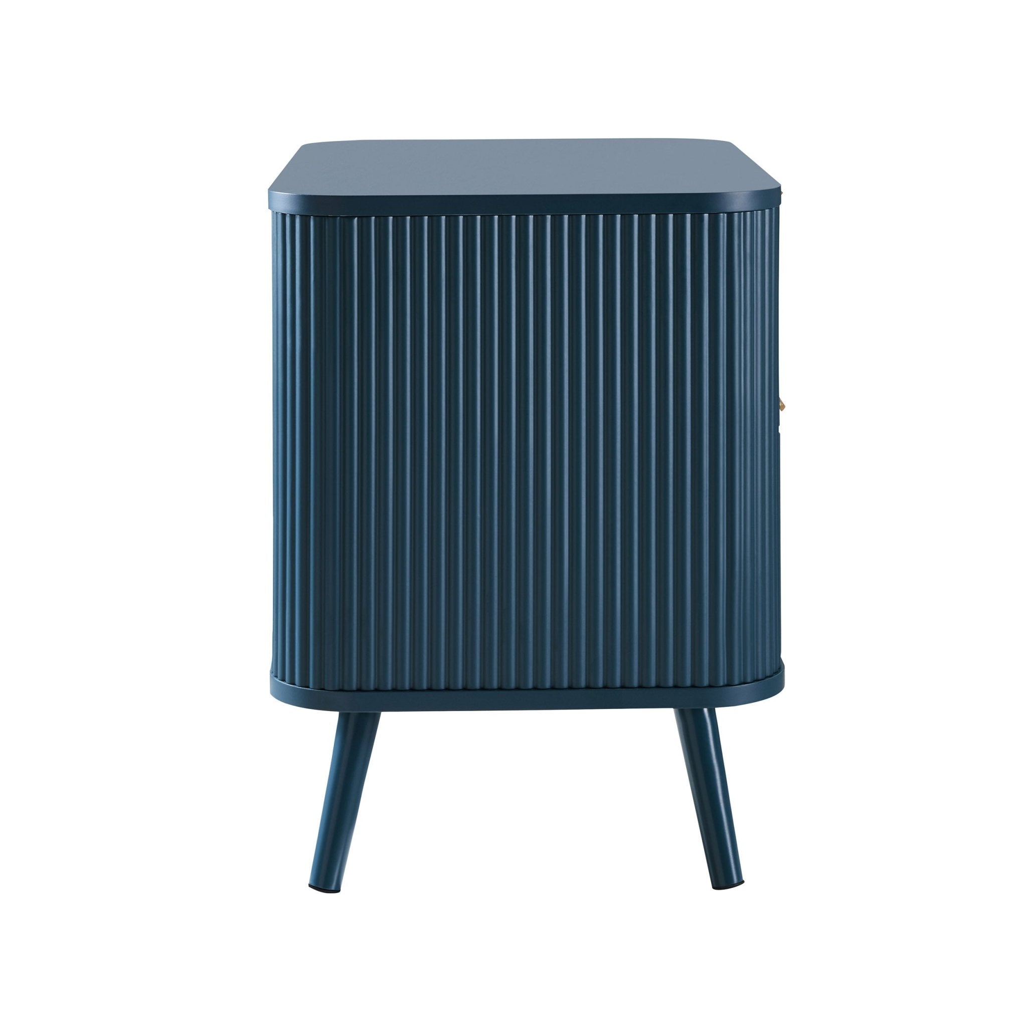 Hattie 2 Drawer Bedside Table - Teal - DUSK