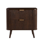 Hattie 2 Drawer Bedside Table - Walnut - DUSK