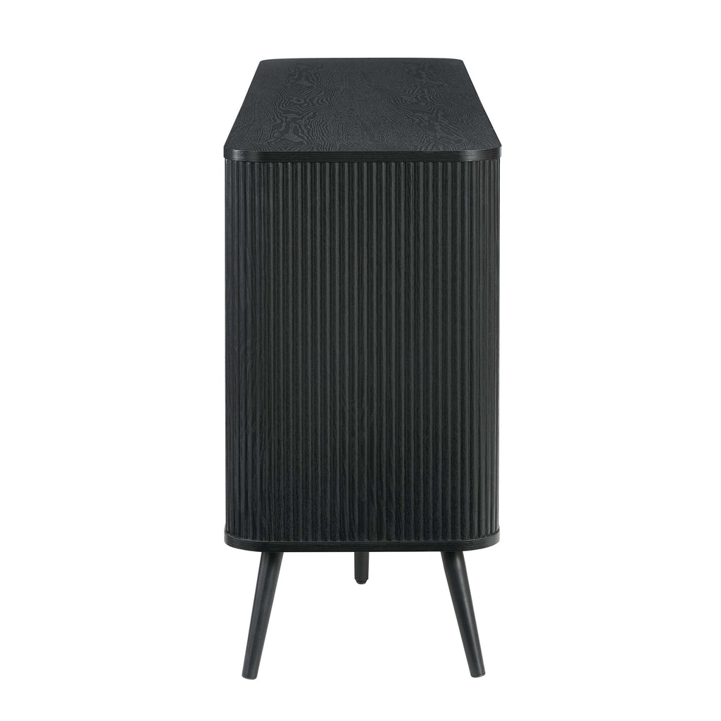 Hattie 3 Door Sideboard - Black - DUSK