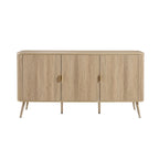 Hattie 3 Door Sideboard - Light Wood - DUSK