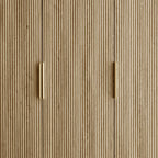 Hattie 3 Door Wardrobe - Light Wood - DUSK