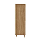 Hattie 3 Door Wardrobe - Light Wood - DUSK