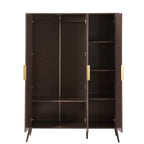 Hattie 3 Door Wardrobe - Mocha - DUSK