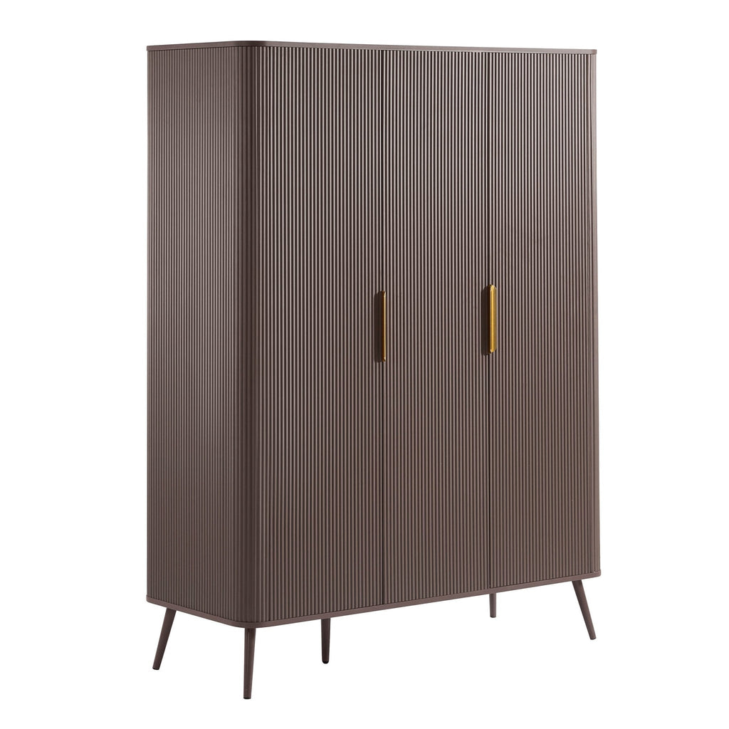 Hattie 3 Door Wardrobe - Mocha - DUSK