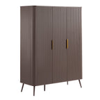 Hattie 3 Door Wardrobe - Mocha - DUSK