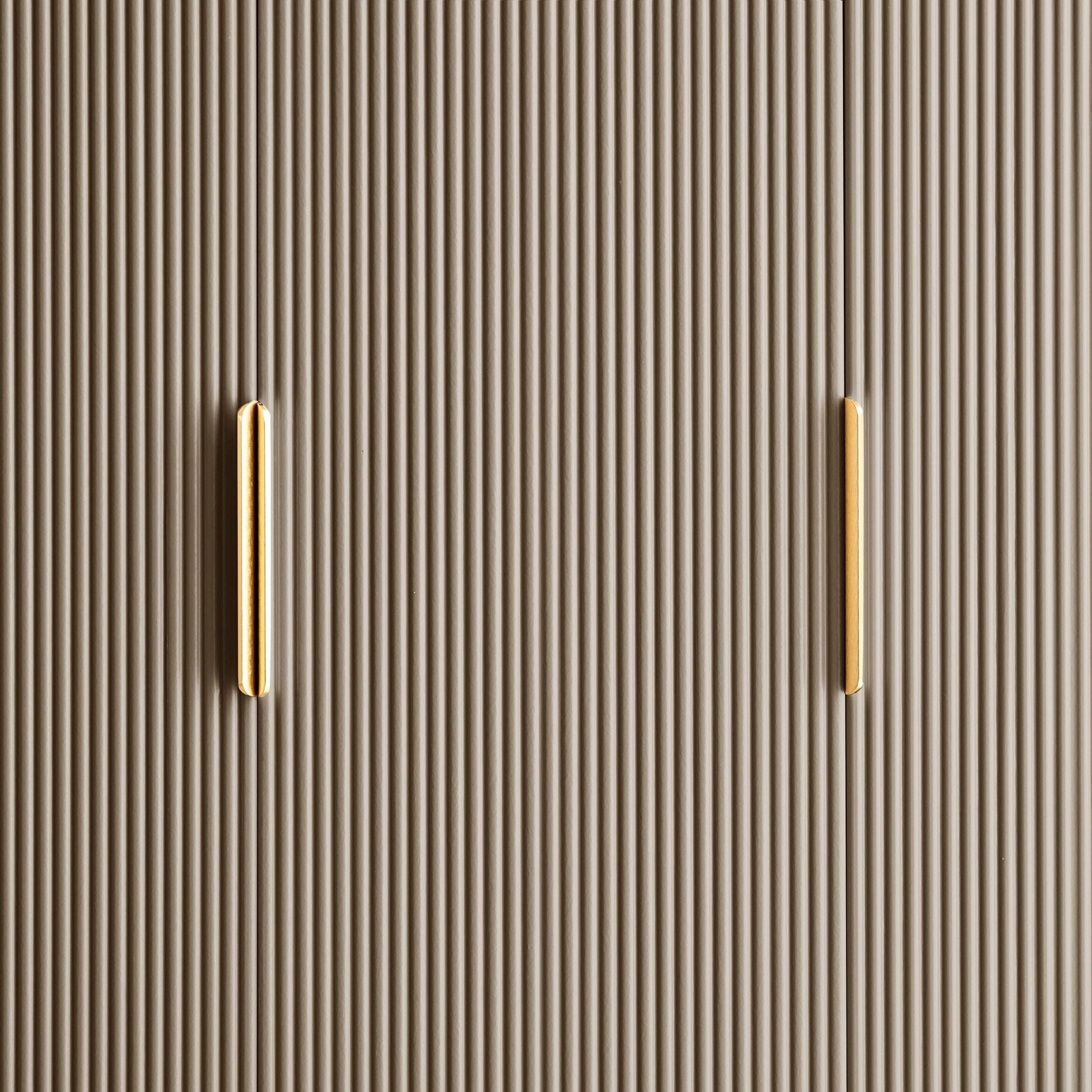 Hattie 3 Door Wardrobe - Taupe - DUSK