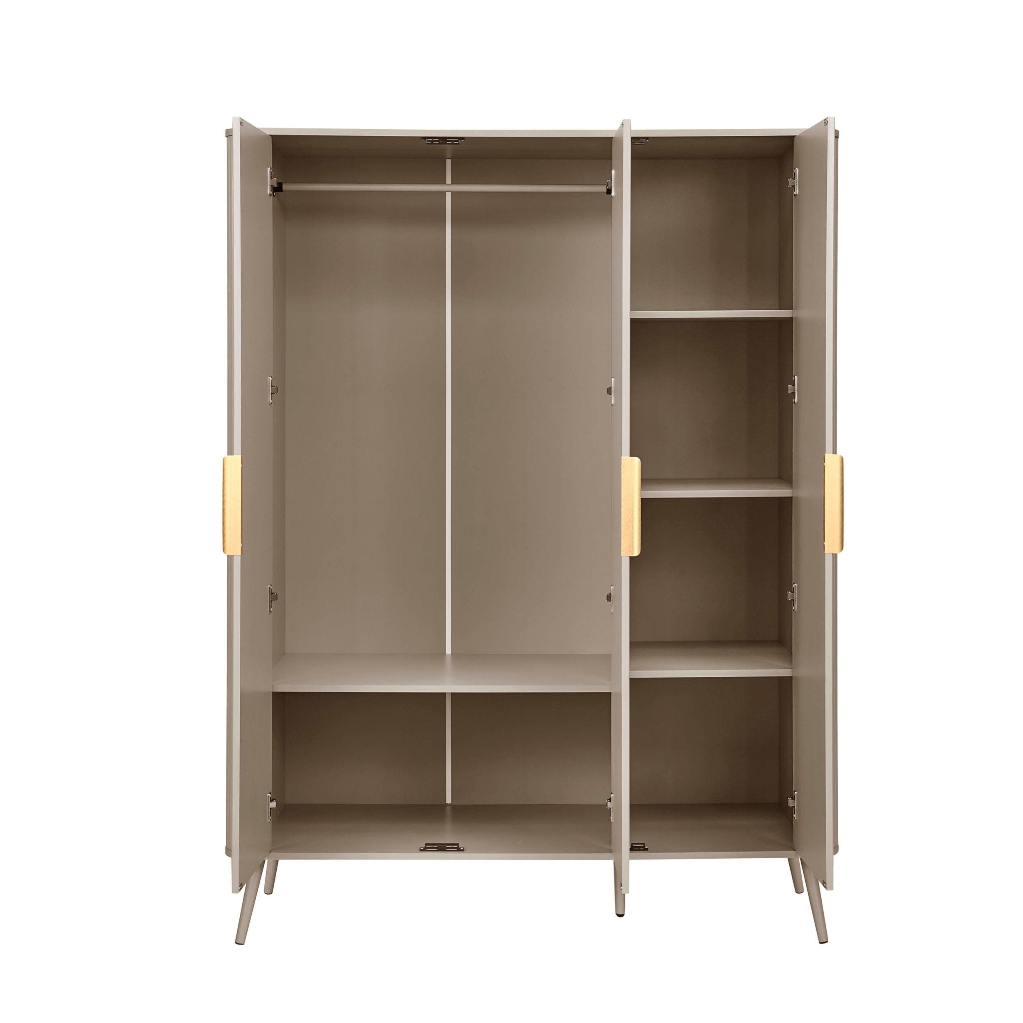 Hattie 3 Door Wardrobe - Taupe - DUSK
