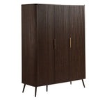 Hattie 3 Door Wardrobe - Walnut - DUSK