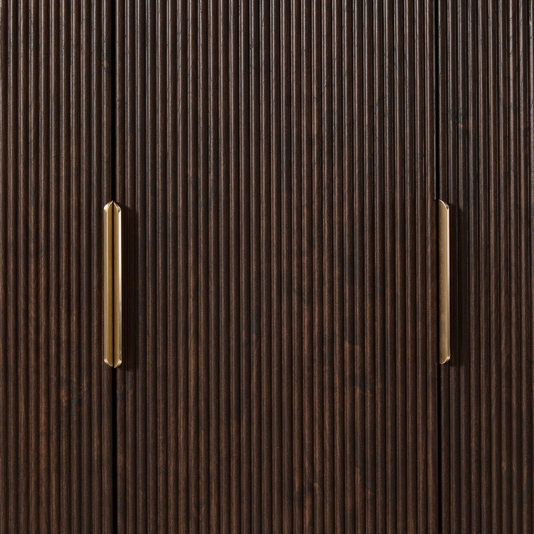 Hattie 3 Door Wardrobe - Walnut - DUSK