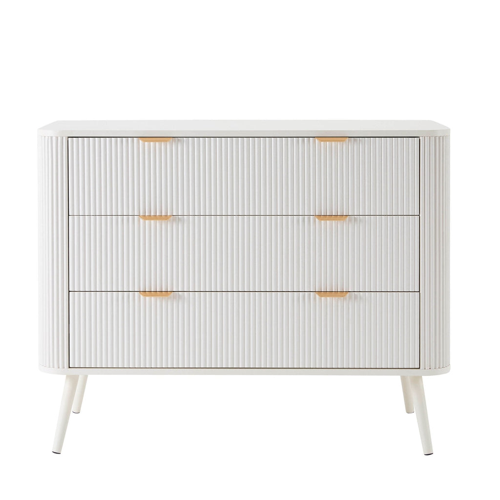 Hattie 3 Drawer Chest - Warm White - DUSK