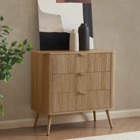Hattie 3 Drawer Small Chest - Light Wood - DUSK