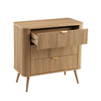 Hattie 3 Drawer Small Chest - Light Wood - DUSK