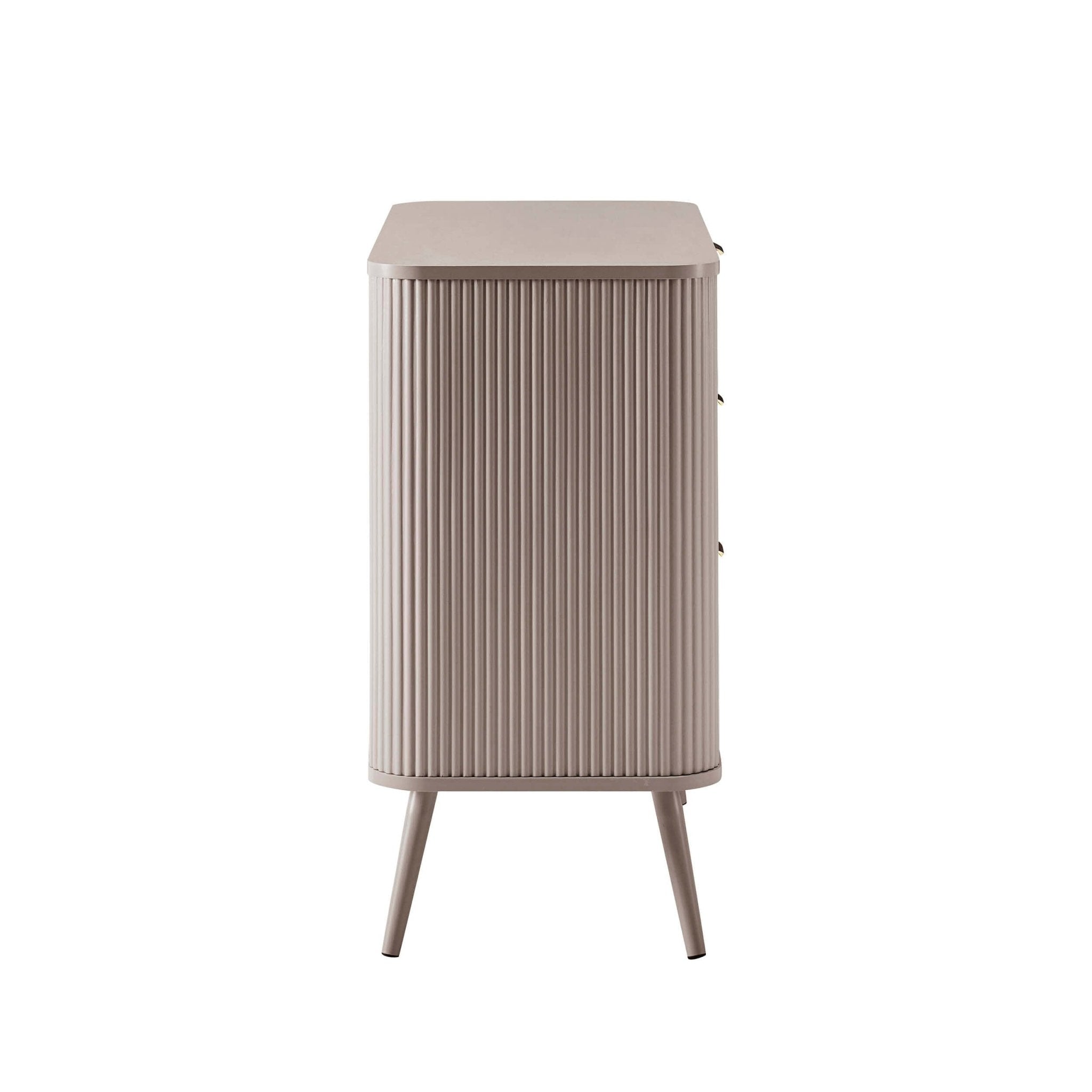 Hattie 3 Drawer Small Chest - Taupe - DUSK