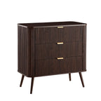 Hattie 3 Drawer Small Chest - Walnut - DUSK