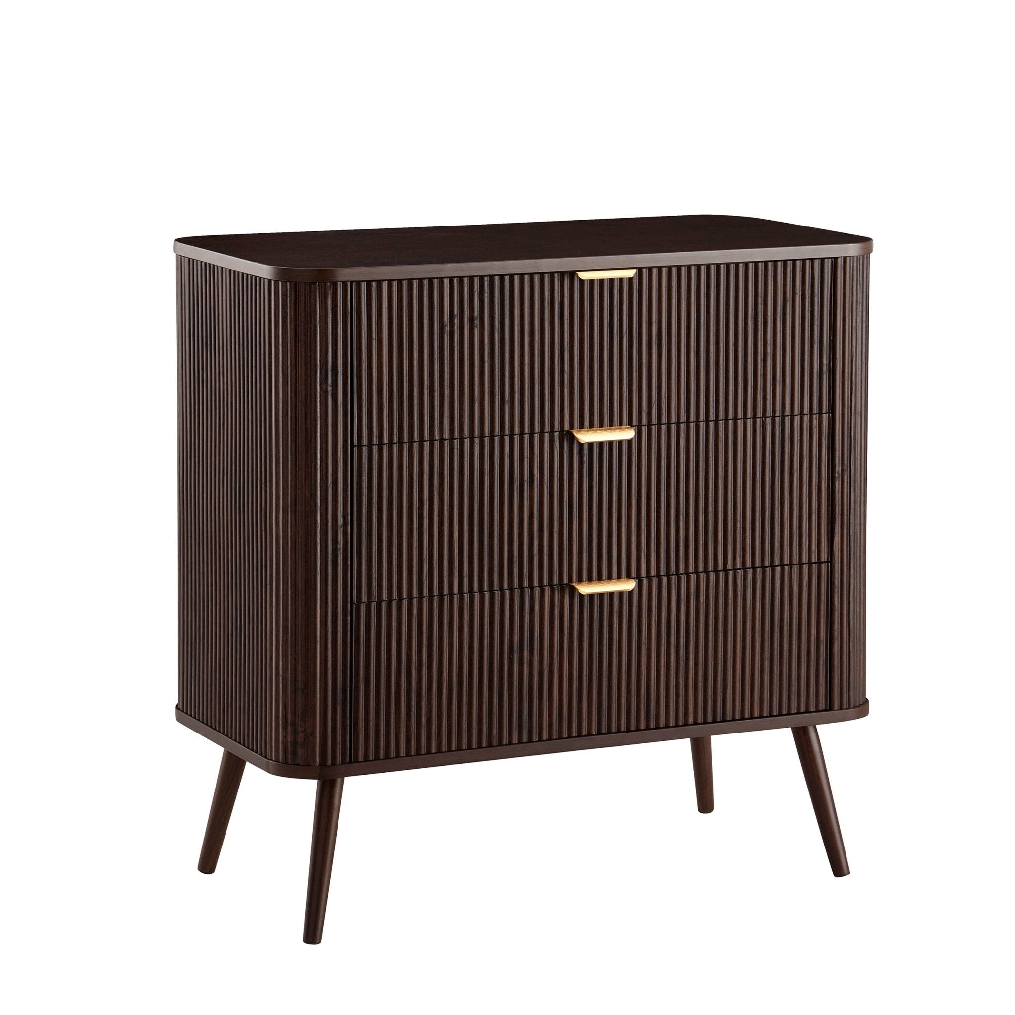 Hattie 3 Drawer Small Chest - Walnut - DUSK