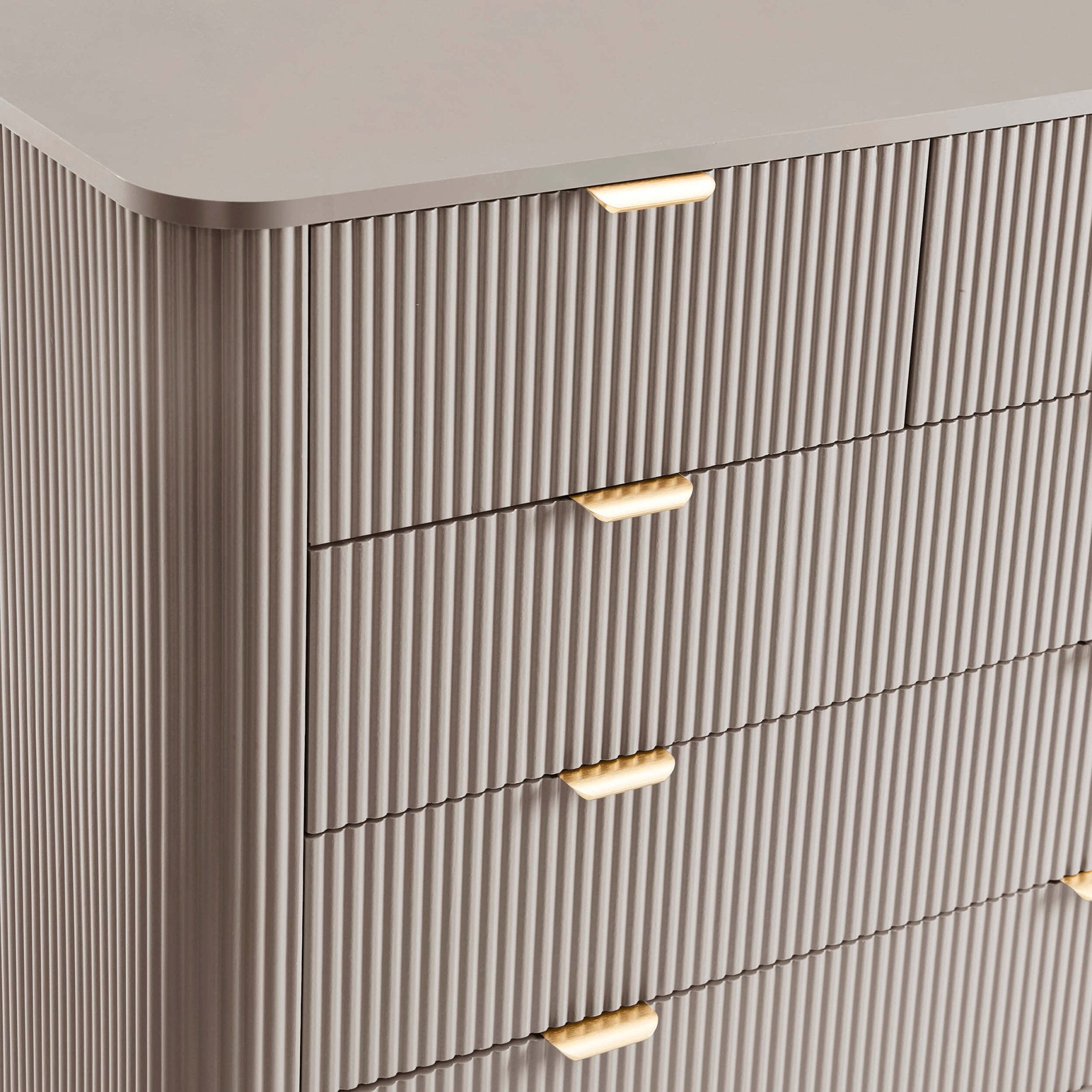 Hattie 5 Drawer Chest - Taupe - DUSK