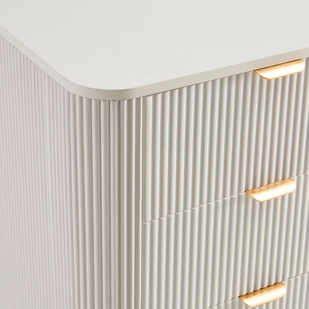 Hattie 5 Drawer Chest - Warm White - DUSK