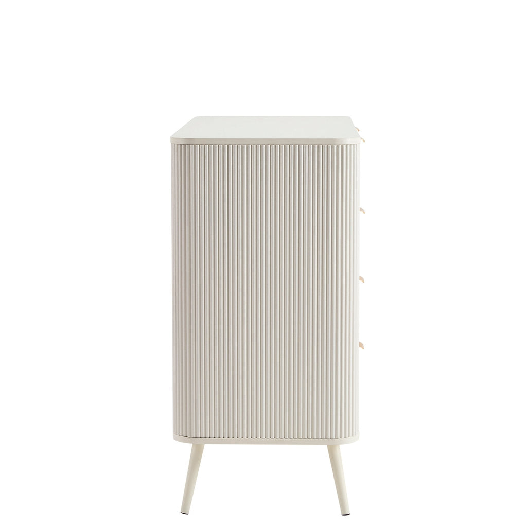 Hattie 5 Drawer Chest - Warm White - DUSK