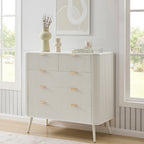 Hattie 5 Drawer Chest - Warm White - DUSK