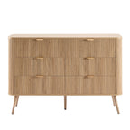 Hattie 6 Drawer Large Chest - Light Wood - DUSK