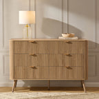 Hattie 6 Drawer Large Chest - Light Wood - DUSK