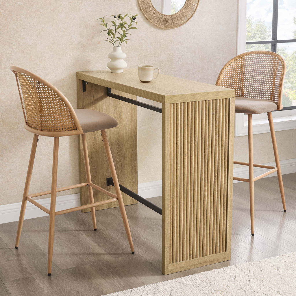Hattie Breakfast Bar - Light Wood - DUSK