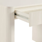 Hattie Large Dressing Table with Drawers - Warm White - DUSK