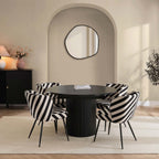 Hattie Oval Extendable 4 - 6 Seater Dining Table - Black - DUSK