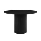 Hattie Panel 4-6 Seater Dining Table - Black - DUSK