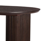 Hattie Panel Oval 4 - 6 Seater Dining Table - Walnut - DUSK