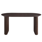 Hattie Panel Oval 4 - 6 Seater Dining Table - Walnut - DUSK