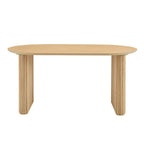Hattie Panel Oval Dining Table - Natural - DUSK