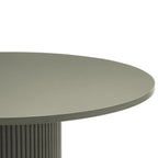 Hattie Panel Round 4 - 6 Seater Dining Table - Vetiver - DUSK